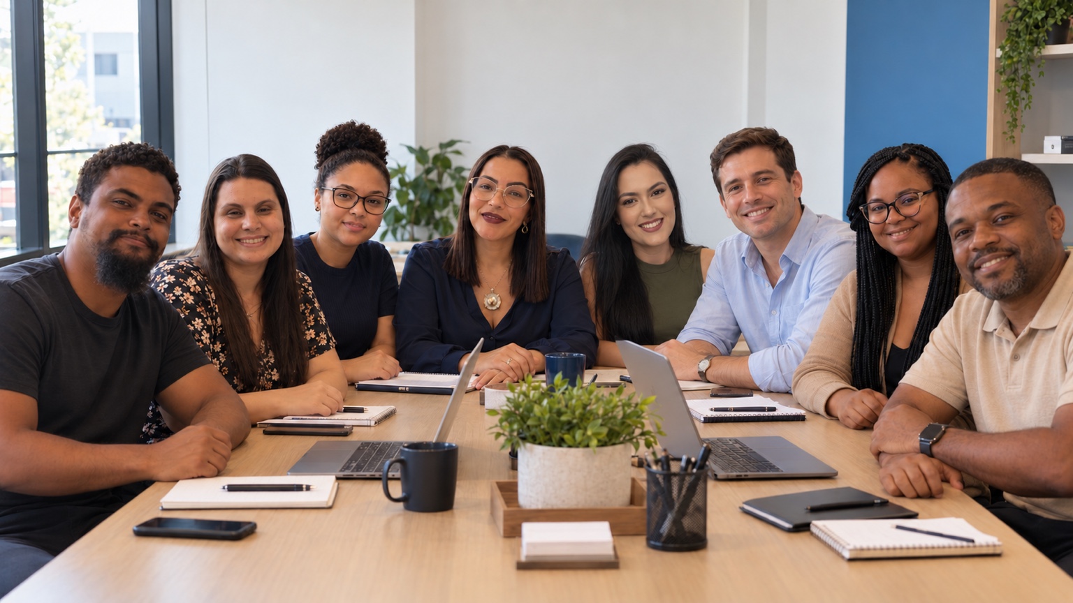 Ednéa Almeida com a equipe Gestão 12